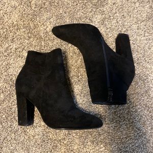 black suede booties ‼️ SOLD ‼️